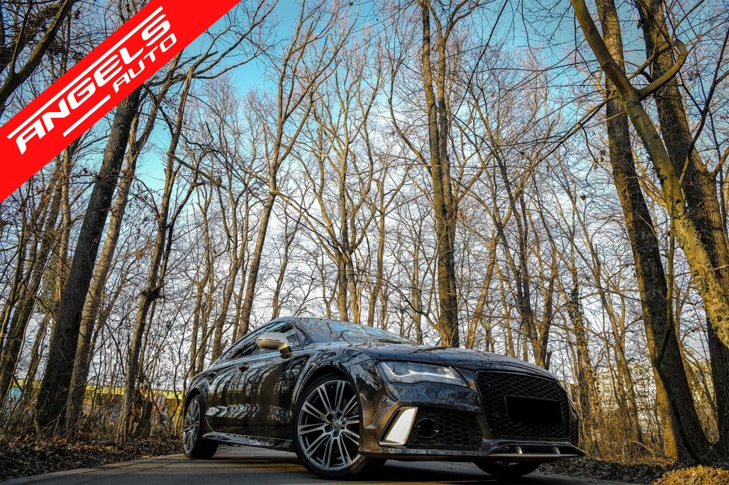 Capace Spalator faruri Bara Fata compatibile cu Audi A7 4G (2010-2018) RS7 Design - imagine 4