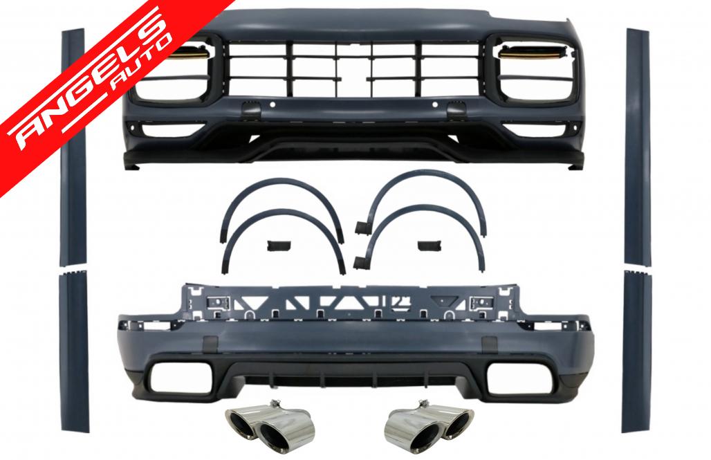 Pachet Kit compatibil cu Porsche Cayenne 9Y0 2018-Up Conversie Turbo sau Aero Design