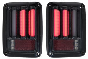 Stopuri Full LED compatibile cu Jeep Wrangler JK (2007-up) LEDBar Fumuriu