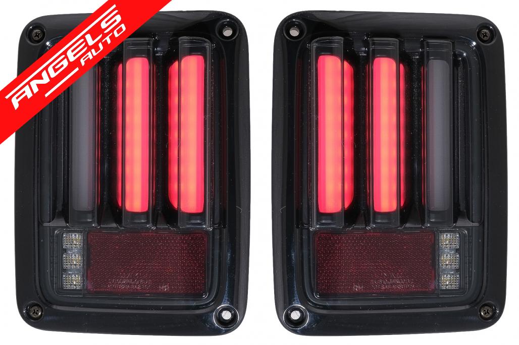 Stopuri Full LED compatibile cu Jeep Wrangler JK (2007-up) LEDBar Fumuriu