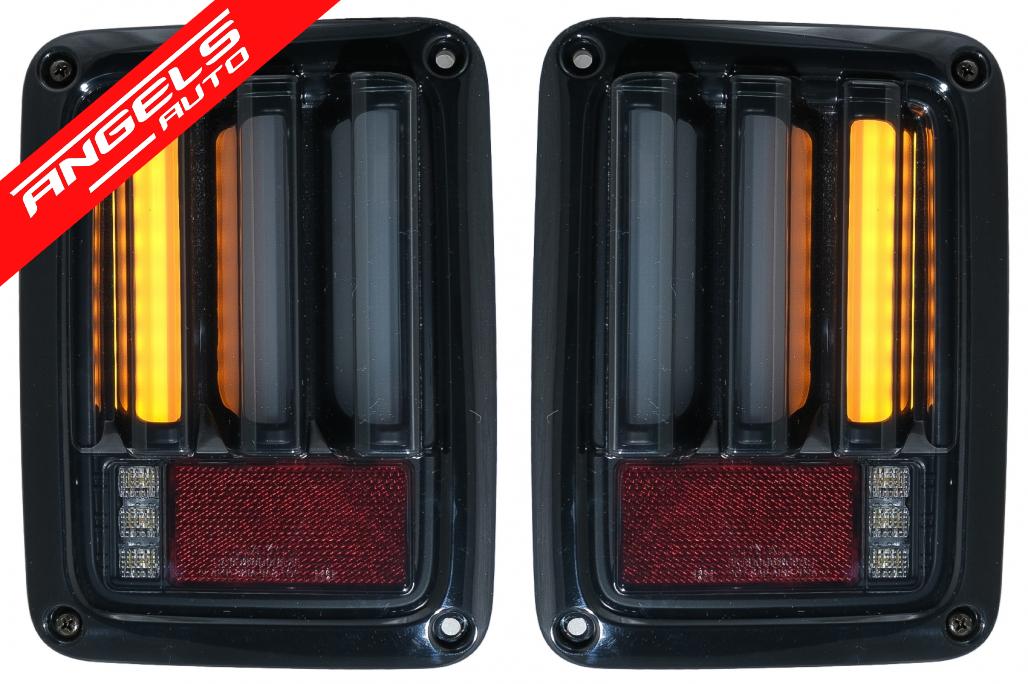 Stopuri Full LED compatibile cu Jeep Wrangler JK (2007-up) LEDBar Fumuriu - imagine 2