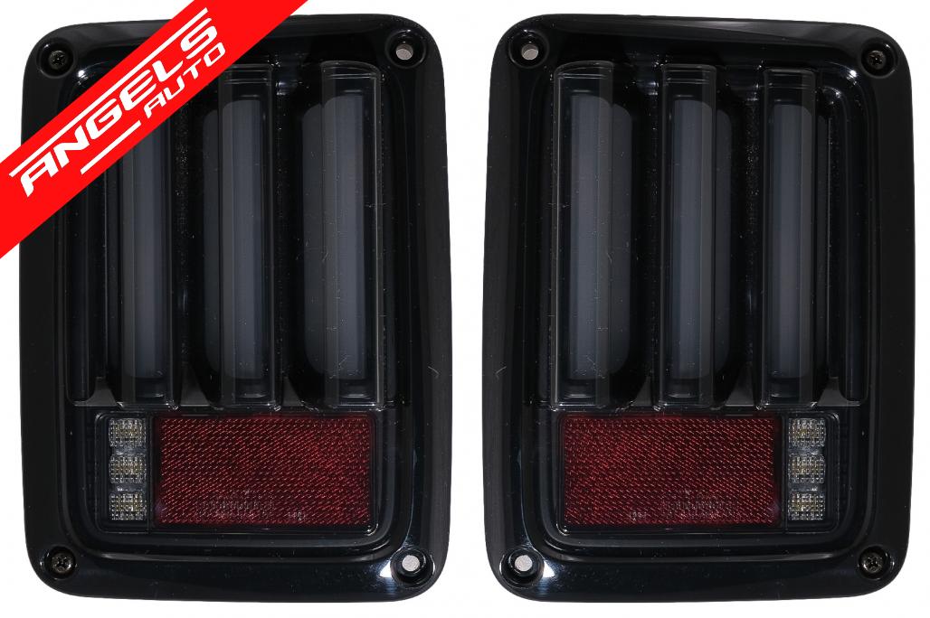 Stopuri Full LED compatibile cu Jeep Wrangler JK (2007-up) LEDBar Fumuriu - imagine 3