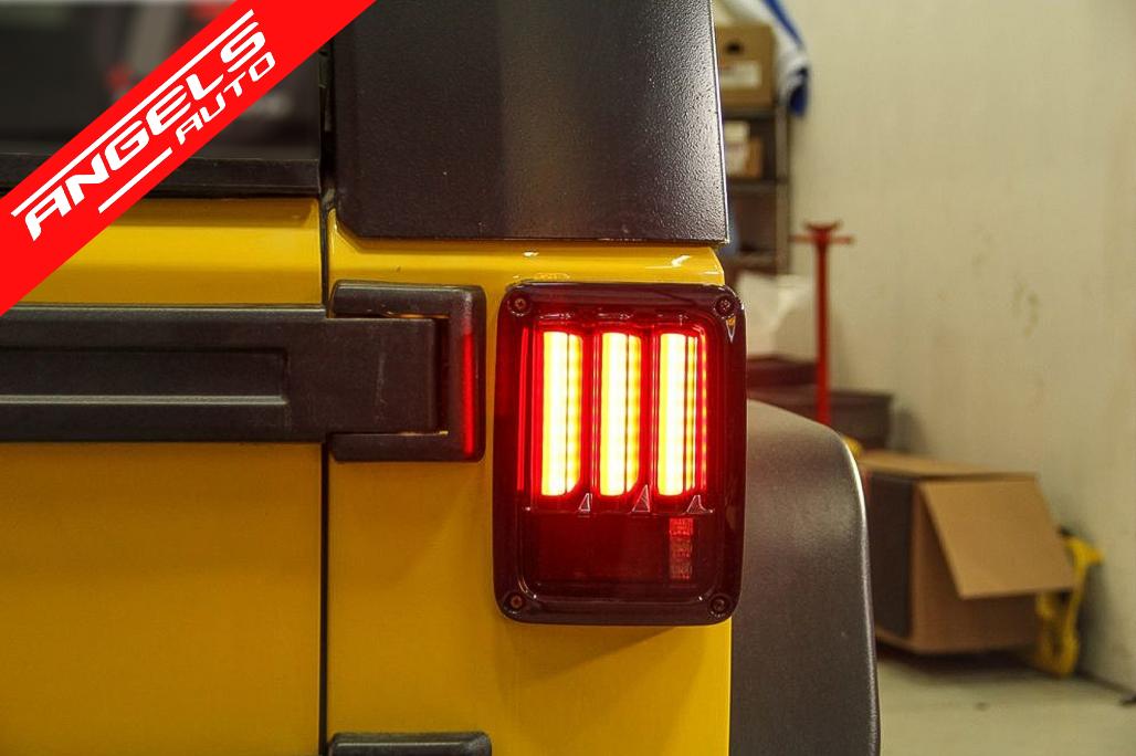 Stopuri Full LED compatibile cu Jeep Wrangler JK (2007-up) LEDBar Fumuriu - imagine 8