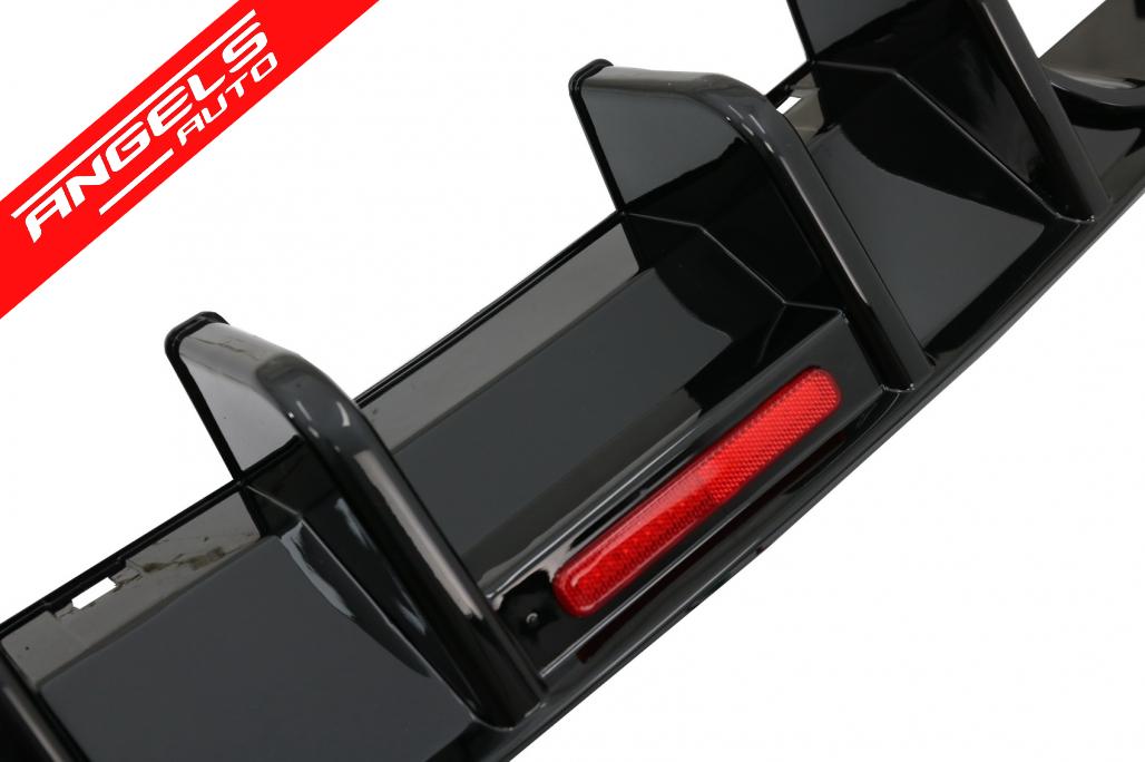 Difuzor Bara Spate si Lip compatibil cu VW compatibil cu Golf 7.5 (2017-2019) cu Reflector LED Rosu/Negru - imagine 7