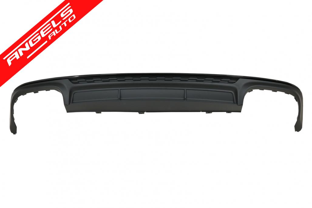 Difuzor Spate si Tobe compatibil cu Audi A6 C8 4K Avant Sedan 2018-up S6 Look Negru - imagine 2