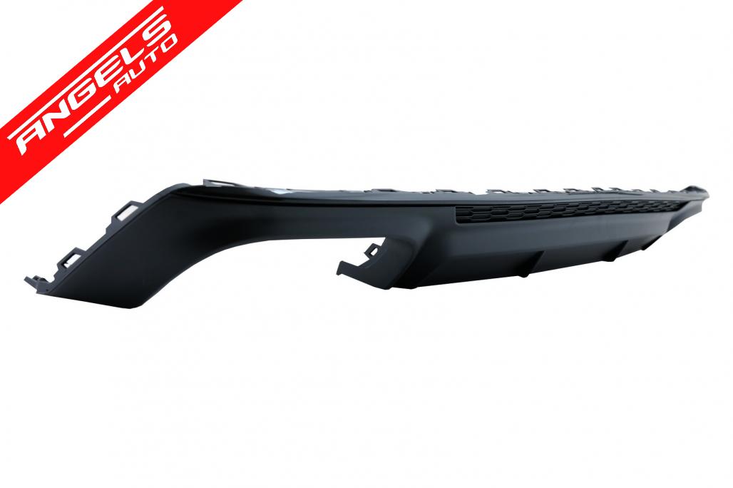 Difuzor Spate si Tobe compatibil cu Audi A6 C8 4K Avant Sedan 2018-up S6 Look Negru - imagine 3
