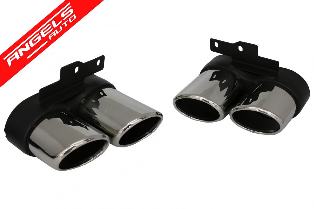 Difuzor Spate si Tobe compatibil cu Audi A6 C8 4K Avant Sedan 2018-up S6 Look Negru - imagine 5