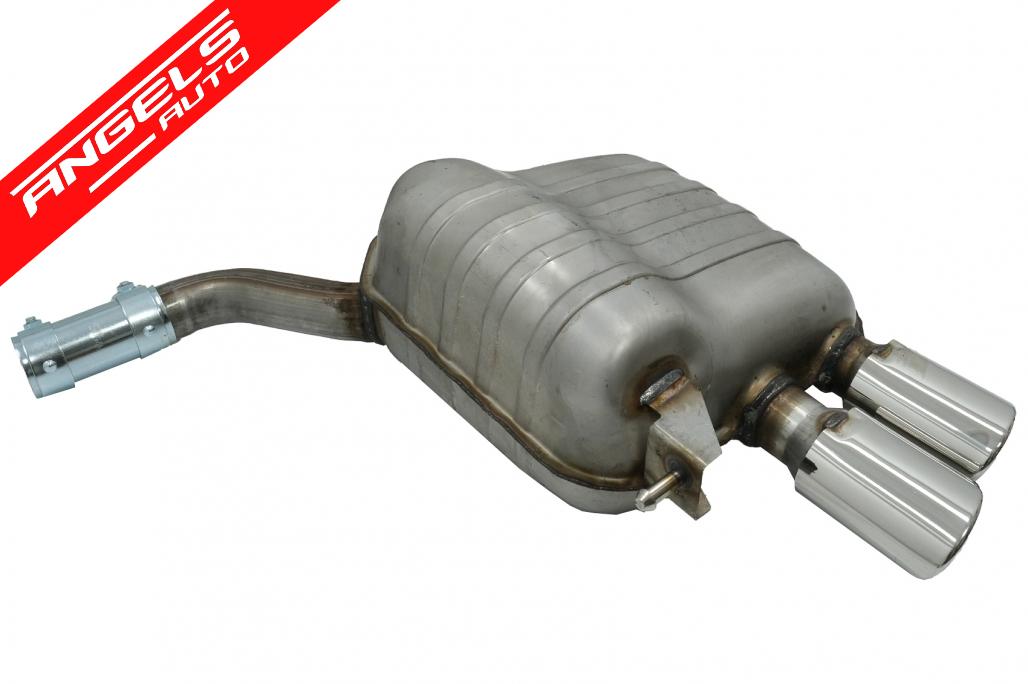 Difuzor Bara Spate cu Tips-uri compatibil cu Audi Q5 8R (2009-2016) Gri/Crom - imagine 8
