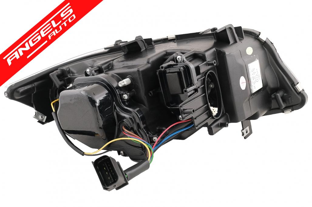 Faruri Xenon U-Led 3D Angel Eyes compatibile cu BMW E90 E91 (03.2005-08.2008) Black Look - imagine 10