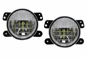 Proiectoare Ceata Full LED compatibile cu Jeep Wrangler JK TJ JL (1996-2018) 4 Inch