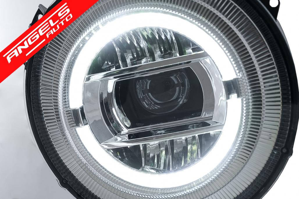 Faruri Full LED compatibile cu Mercedes G-Class W463 (2005-2017) Crom Design - imagine 2