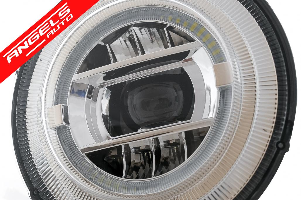 Faruri Full LED compatibile cu Mercedes G-Class W463 (2005-2017) Crom Design - imagine 4