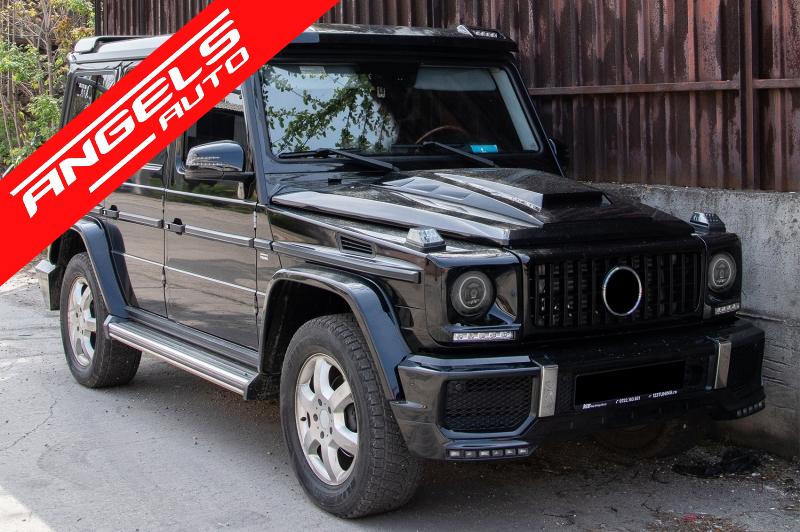 Faruri Full LED compatibile cu Mercedes G-Class W463 (2005-2017) Crom Design - imagine 8