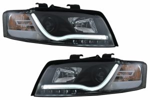 Faruri compatibile cu Audi A4 8E (2001-2004) Lumini de Zi LED DRL Black