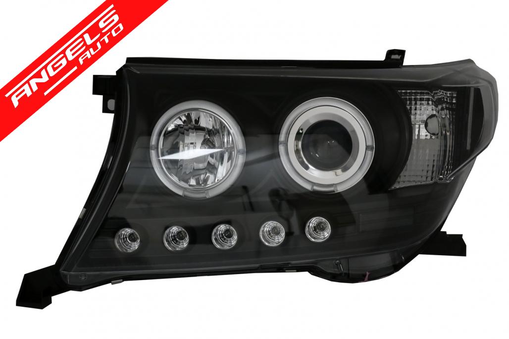Faruri compatibile cu Toyota Land CruiserFJ200 (2008-2012) Look Negru - imagine 2
