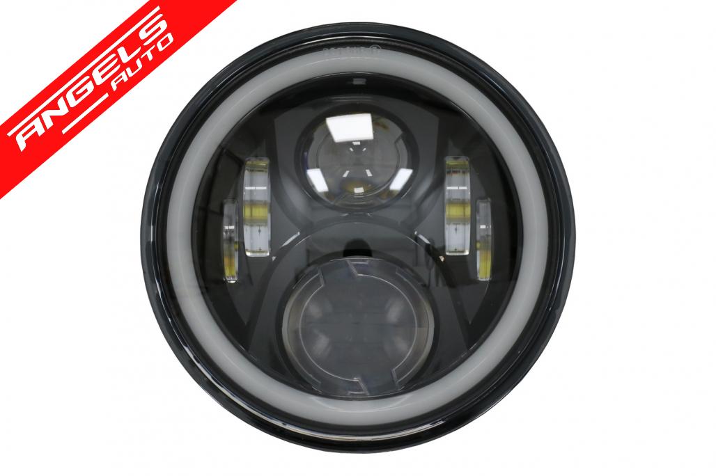 Far Motocicleta 75W 7 inch IP67 H4 LED compatibil cu Honda VTR250