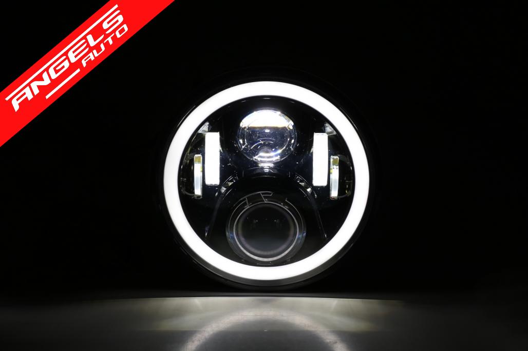 Far Motocicleta 75W 7 inch IP67 H4 LED compatibil cu Honda VTR250 - imagine 5