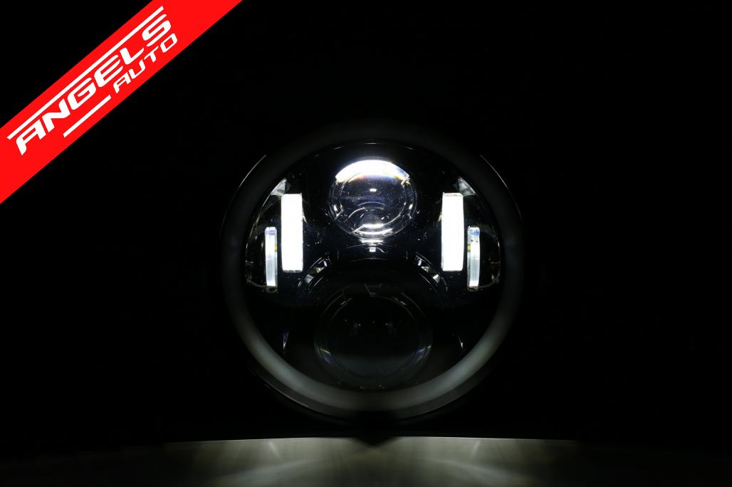 Far Motocicleta 75W 7 inch IP67 H4 LED compatibil cu Honda VTR250 - imagine 6
