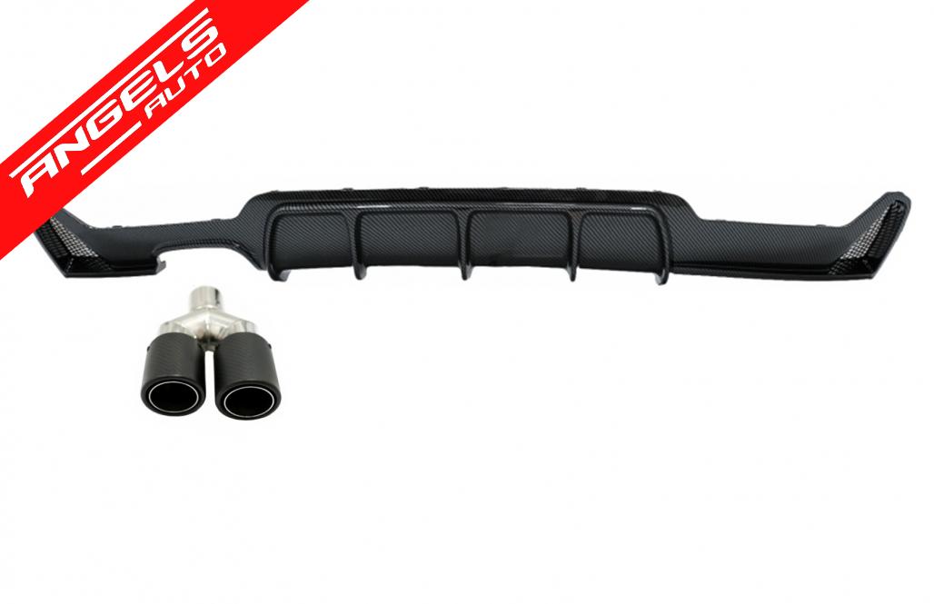 Difuzor Spate cu Toba compatibil cu BMW Seria 4 F32 F33 F36 (2013-2019) M Look