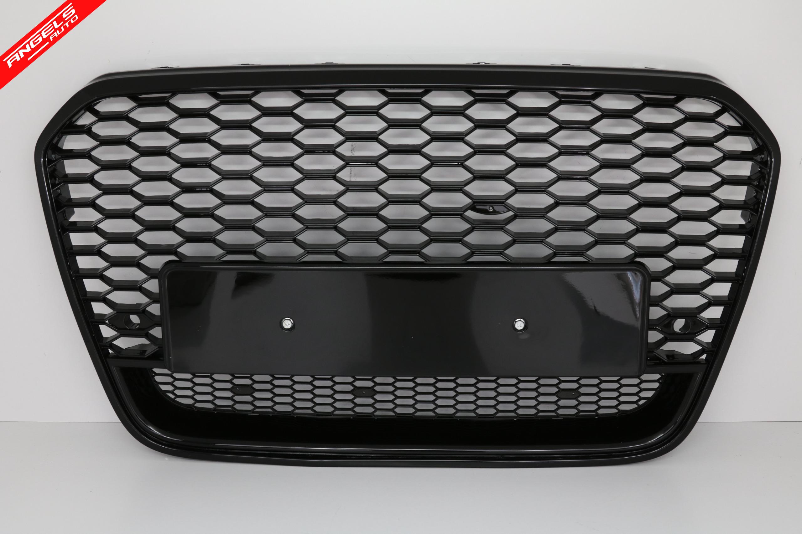 Grila compatibila cu Audi A6 C7 4G Pre-Facelift (2011-2014) RS6 Look Negru - imagine 6