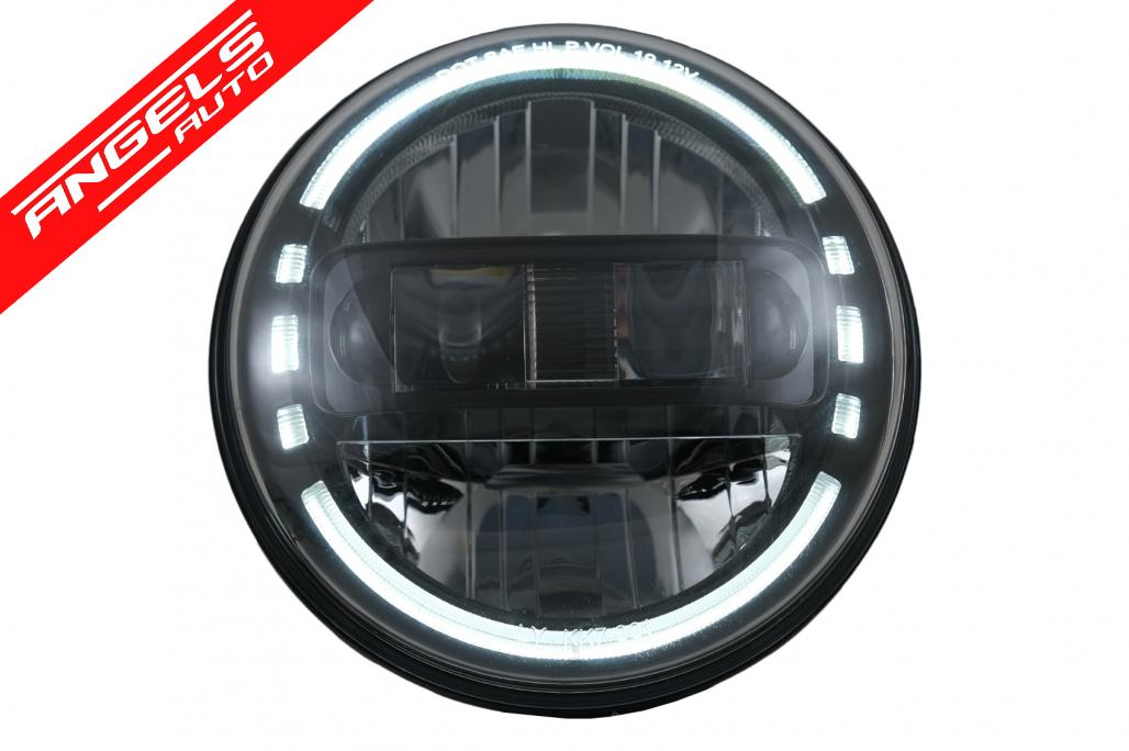 Faruri Full LED CREE Dublu Proiector compatibile cu Jeep Wrangler JK TJ Defender W463 - imagine 3