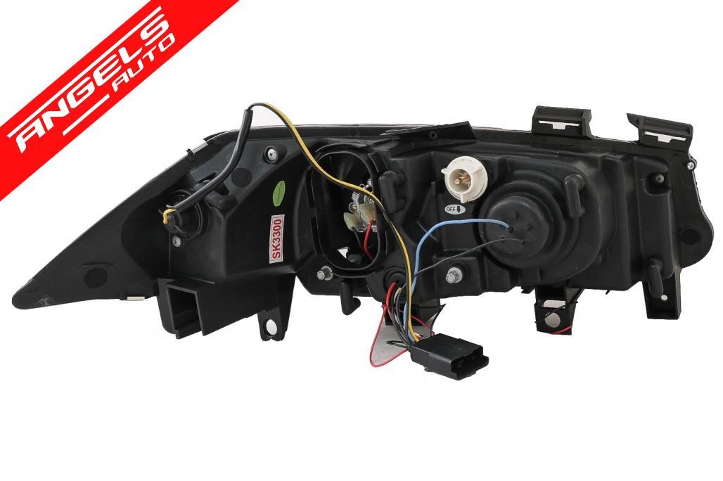 Faruri Angel Eyes compatibile cu Renault Megane II (2002-2008) Negru - imagine 8