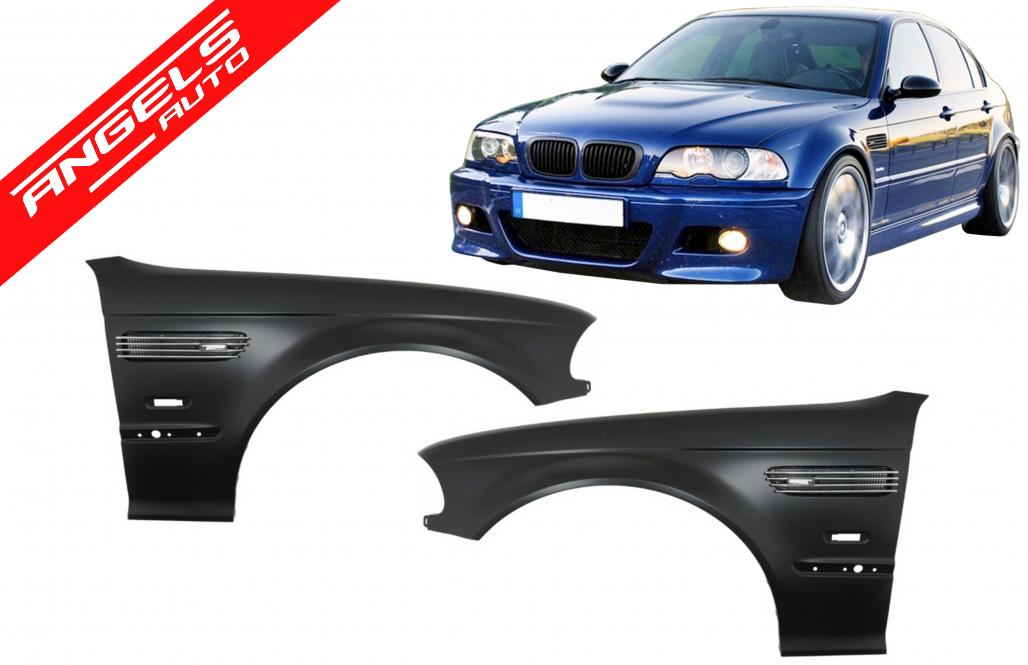 Aripi Laterale compatibile cu BMW Seria 3 E46 Non-Facelift (1998-2001) M3 Look - imagine 8