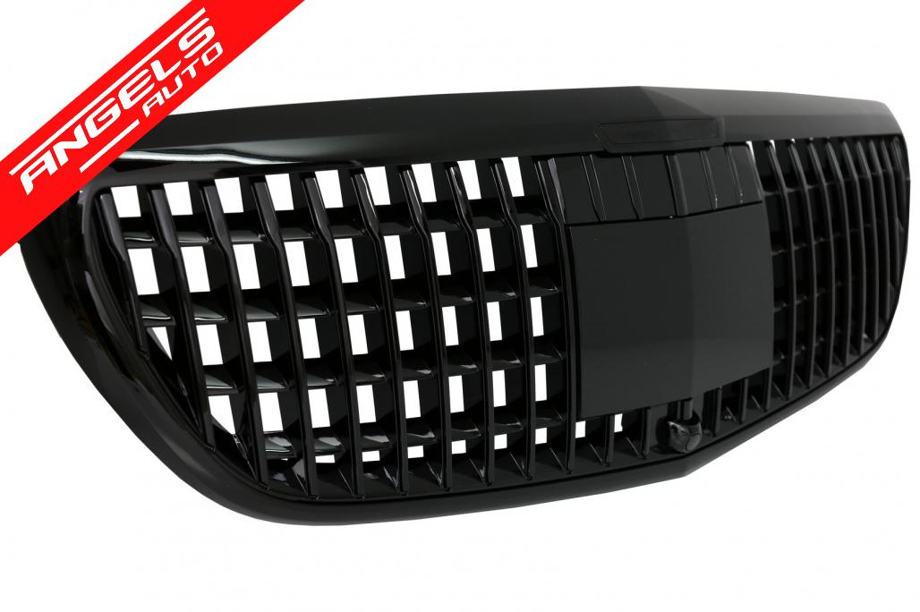 Grila Radiator compatibila cu Mercedes E-Class W213 S213 (2016-2019) Design vertical - imagine 2