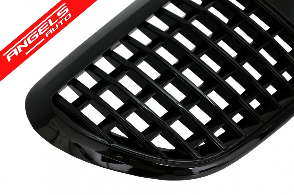 Grila Radiator compatibila cu Mercedes E-Class W213 S213 (2016-2019) Design vertical - imagine 3