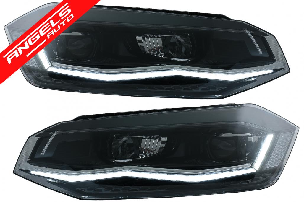 Faruri LED compatibile cu VW Polo AW MK6 (2018-up) Semnal Dinamic Secvential