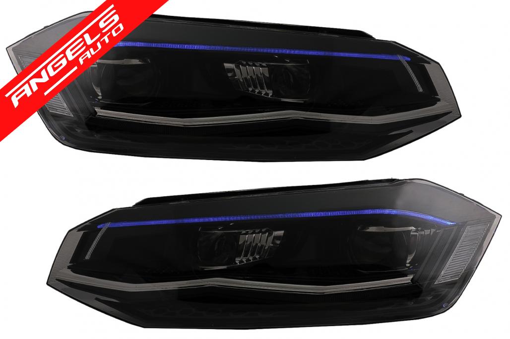 Faruri LED compatibile cu VW Polo AW MK6 (2018-up) Semnal Dinamic Secvential - imagine 2