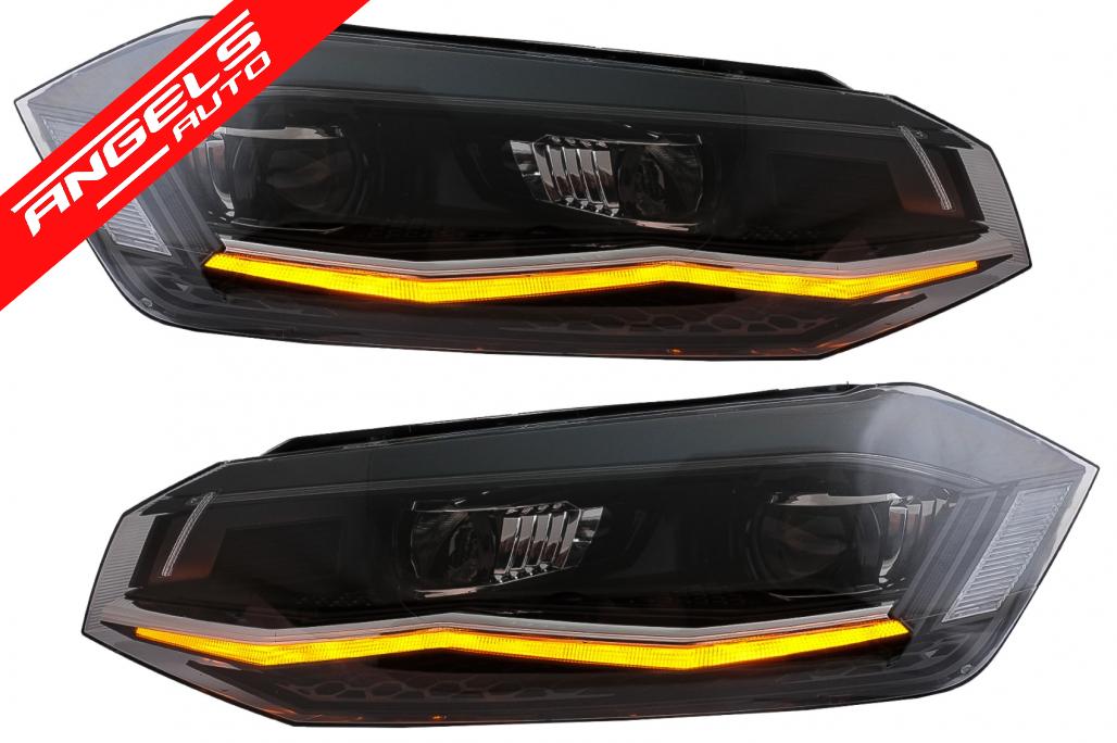 Faruri LED compatibile cu VW Polo AW MK6 (2018-up) Semnal Dinamic Secvential - imagine 3