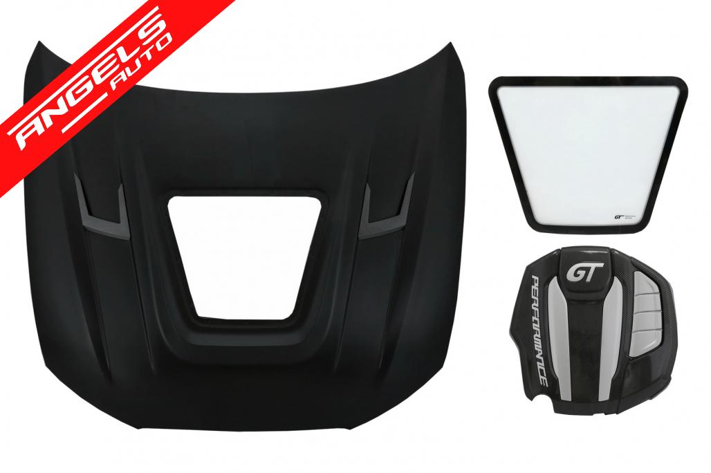 Capota Otel Inoxidabil cu Capac Motor compatibila cu Audi A6 C7 4G (2012-up) GT Look