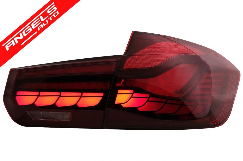 Stopuri OLED compatibile cu BMW Seria 3 F30 (2011-2019) F35 F80 Rosu Clar M4 Look - imagine 5