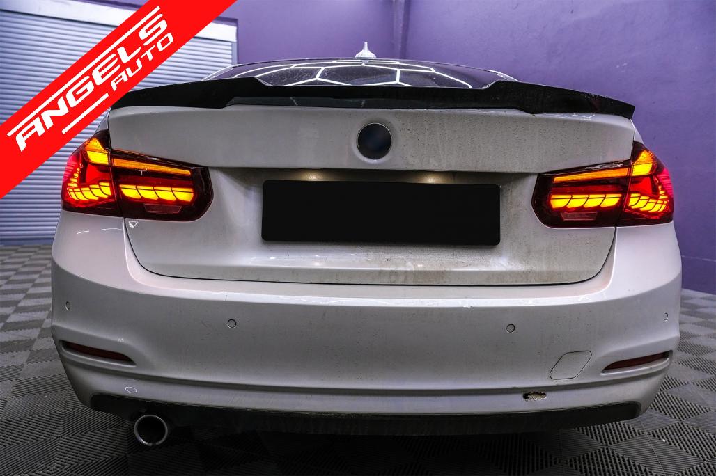 Stopuri OLED compatibile cu BMW Seria 3 F30 (2011-2019) F35 F80 Rosu Clar M4 Look - imagine 9