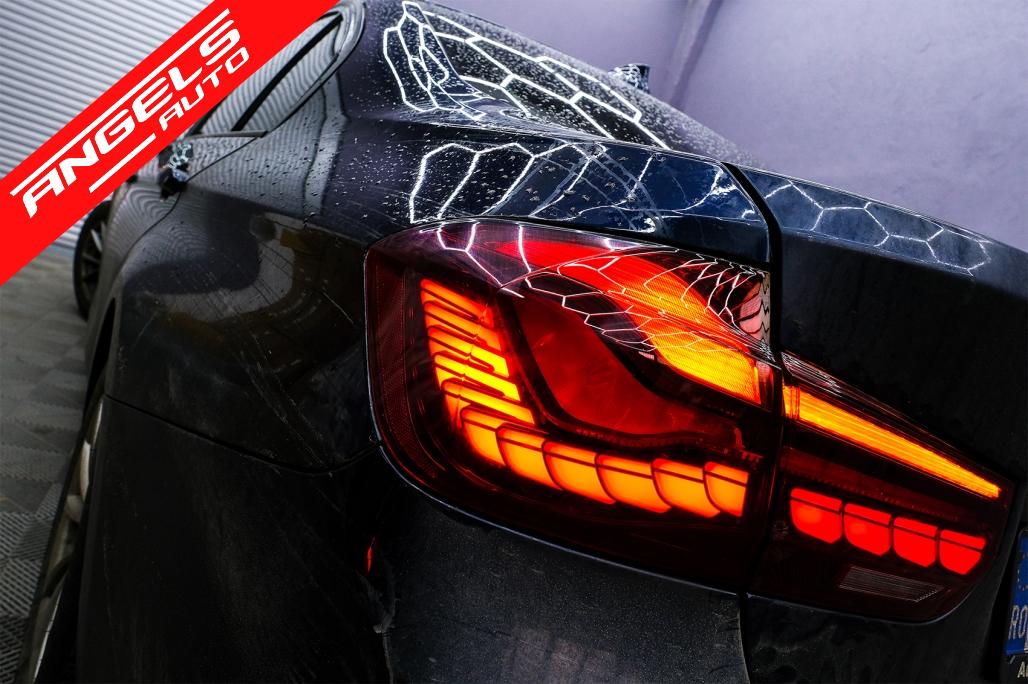 Stopuri OLED compatibile cu BMW Seria 3 F30 (2011-2019) F35 F80 Rosu Clar M4 Look - imagine 10