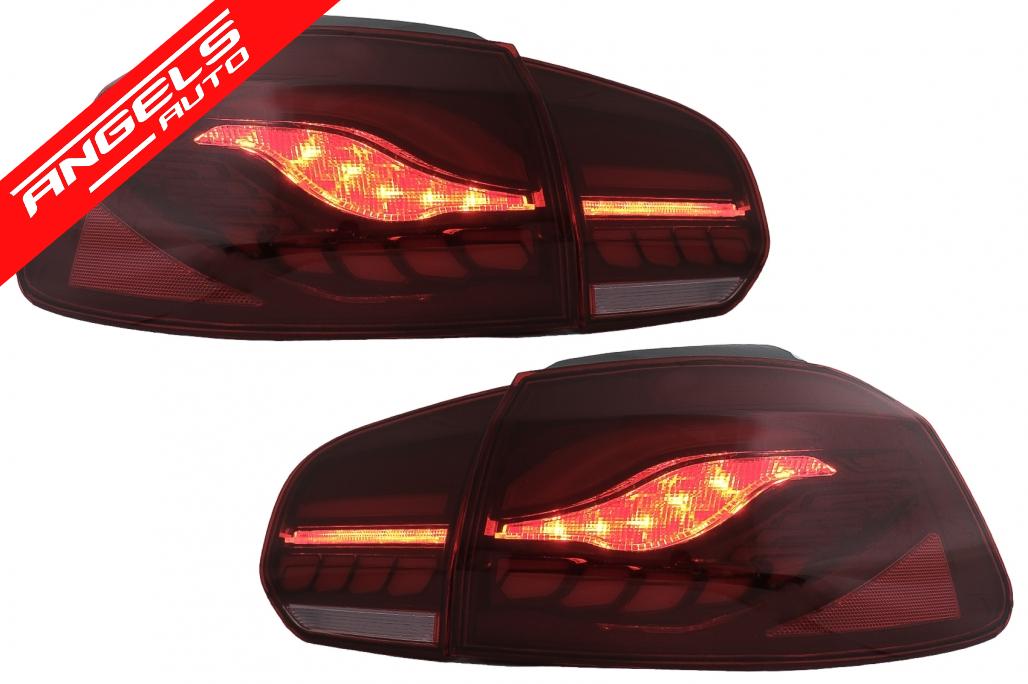 Stopuri Full LED compatibile cu VW compatibile cu Golf 6 VI (2008-2013) Fumuriu cu Semnal Dinamic - imagine 4