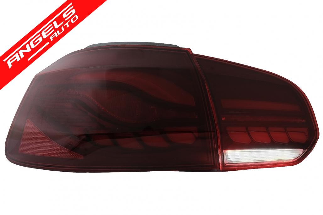 Stopuri Full LED compatibile cu VW compatibile cu Golf 6 VI (2008-2013) Fumuriu cu Semnal Dinamic - imagine 6