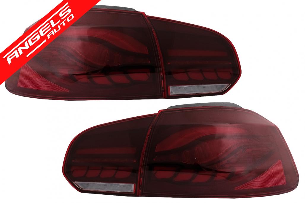 Stopuri Full LED compatibile cu VW compatibile cu Golf 6 VI (2008-2013) Fumuriu cu Semnal Dinamic - imagine 7
