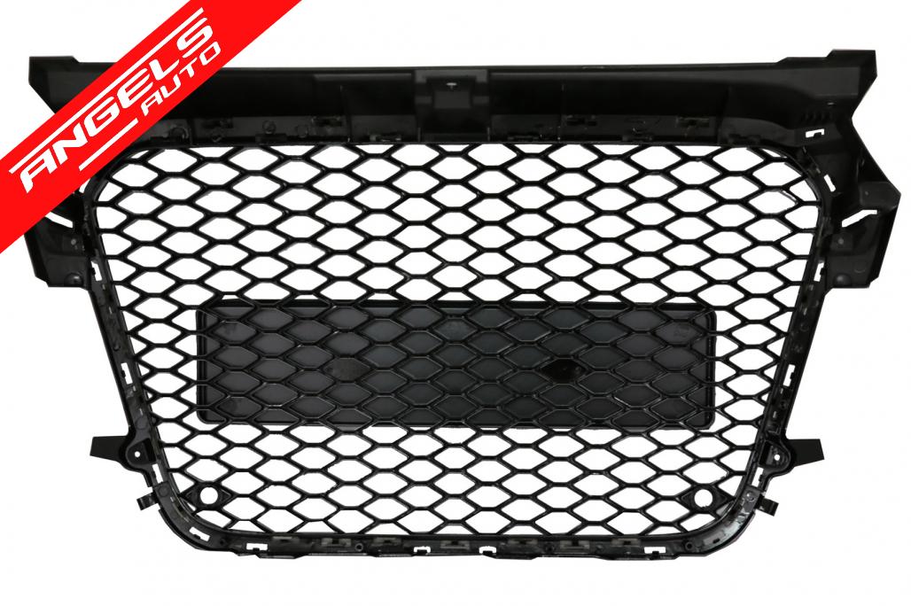 Grilă Centrala compatibila cu Audi A1 8X (2010-2014) RS1 Look Negru Lucios - imagine 4