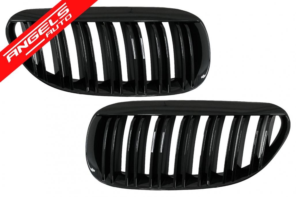 Grile compatibile cu BMW Seria 6 E63 E64 (2004-2010) M Look Negru Lucios