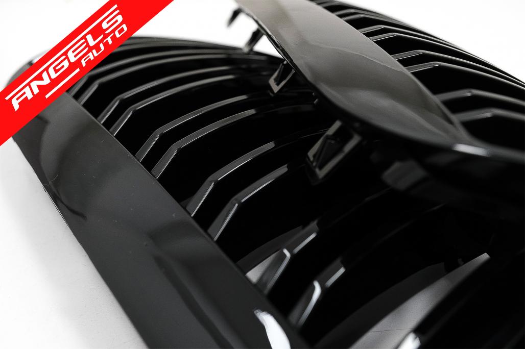 Grile compatibile cu BMW Seria 6 E63 E64 (2004-2010) M Look Negru Lucios - imagine 7