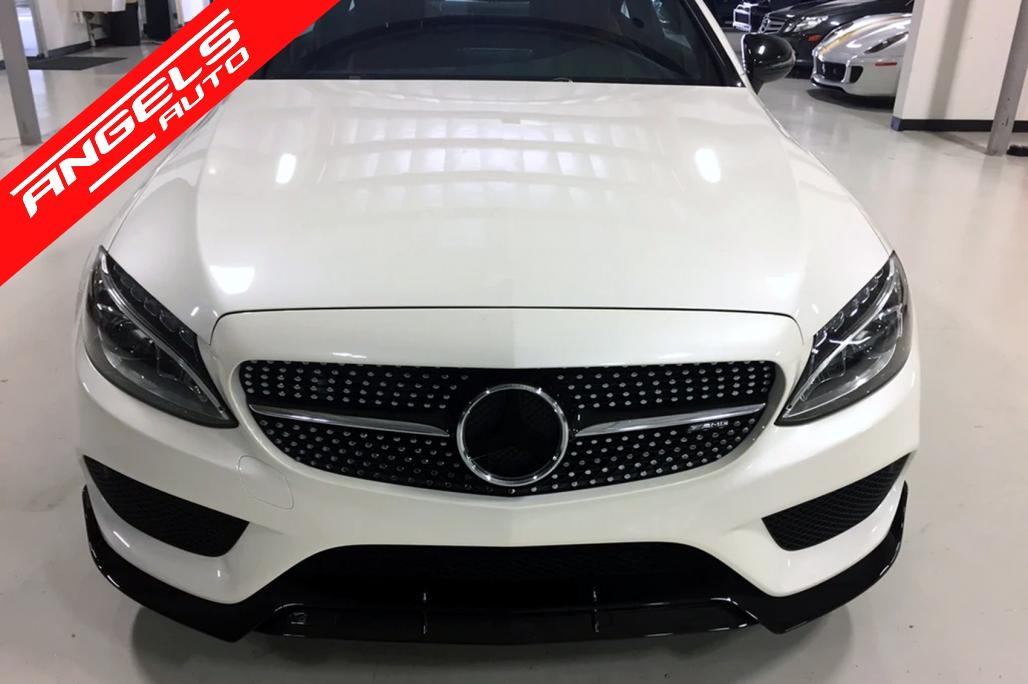 Prelungire Bara Fata compatibila cu Mercedes C-Class W205 S205 A205 C205 (2014-2019) Negru Lucios - imagine 12