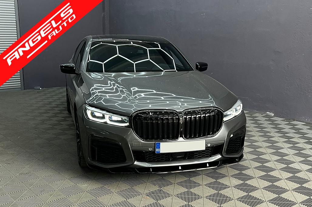 Prelungire Bara Fata compatibila cu BMW Seria 7 G11 G12 LCI M-Sport (02.2019-up) Negru Lucios - imagine 8