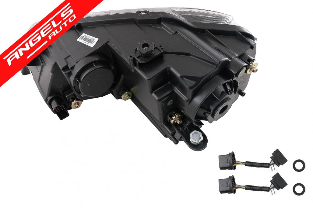 Faruri compatibile cu Jetta Mk6 (2011-2017) RHD Semnal Dinamic Secvential Negru Look - imagine 6