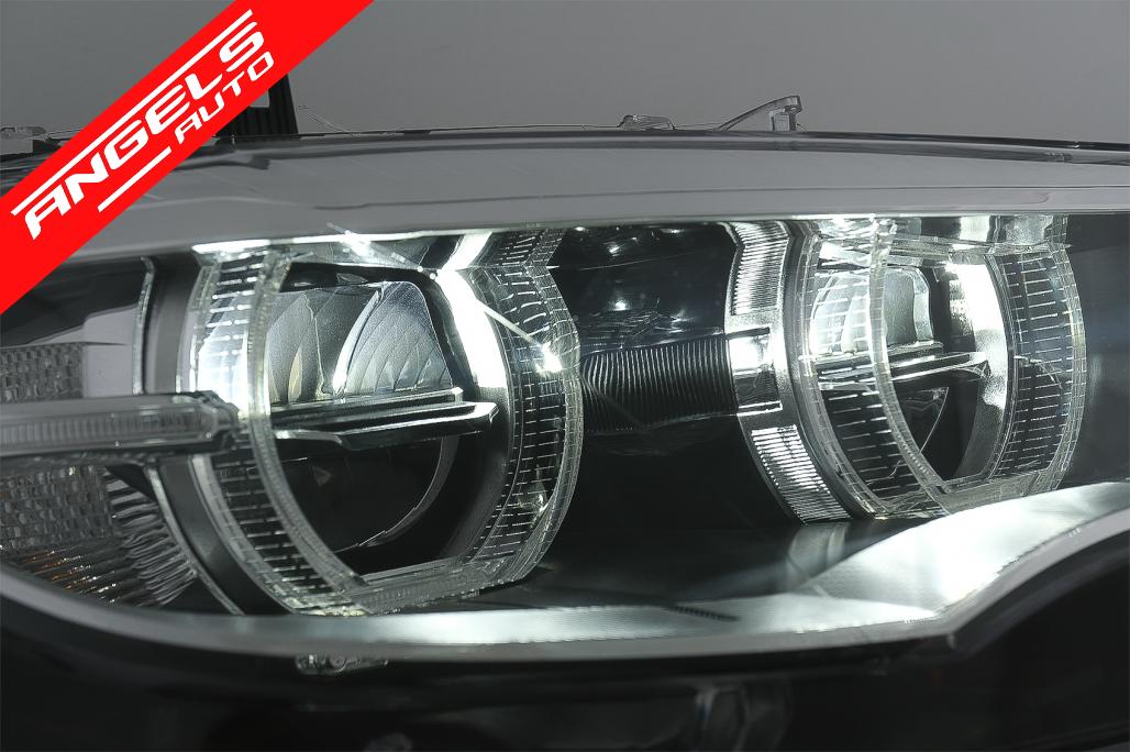 Faruri Angel Eyes 3D Dual Rims LED DRL compatibile cu BMW X6 E71 (2008-up) - imagine 3