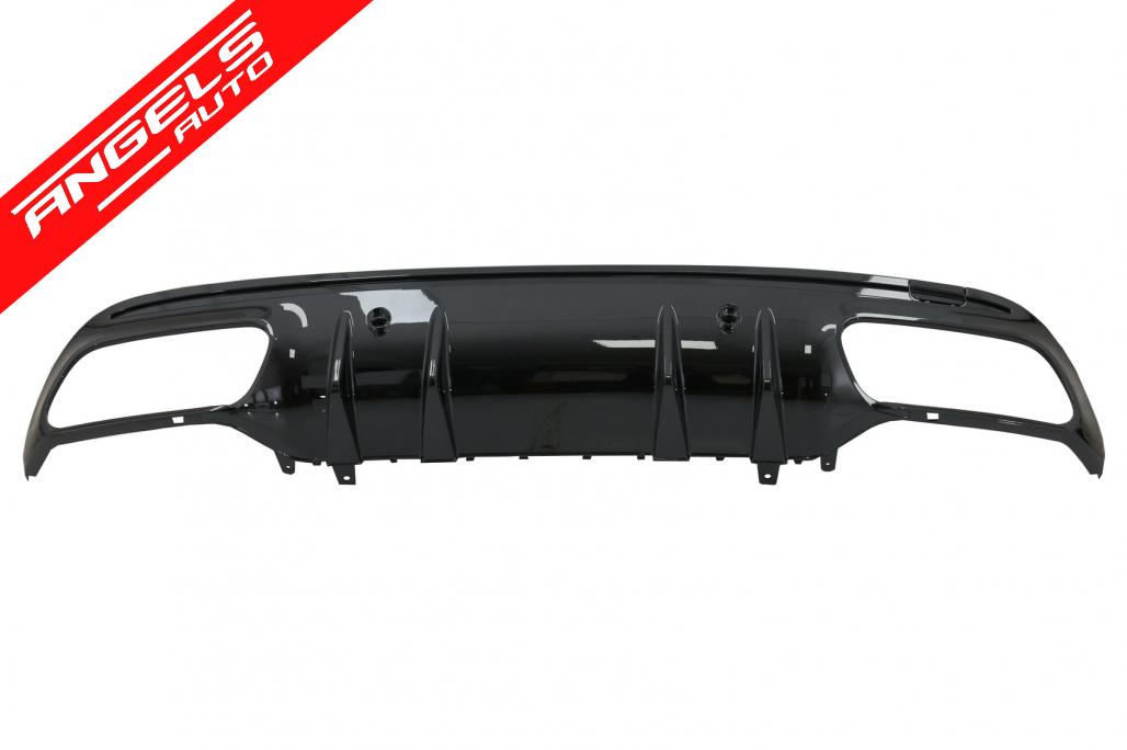 Difuzor bara spate compatibil cu Mercedes C-Class W205 S205 C43 Look Negru Lucios