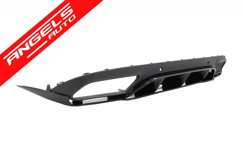 Difuzor Bara Spate compatibil cu Mercedes C-Class C205 A205 C63 Look Negru Lucios - imagine 3