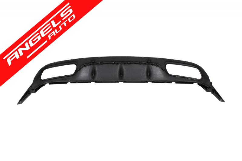 Difuzor Bara Spate compatibil cu Mercedes C-Class C205 A205 C63 Look Negru Lucios - imagine 4