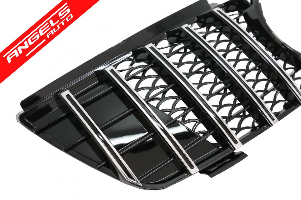 Grila compatibila cu Mercedes ML W164 (2005-2008) Negru Crom GTR Panamericana Design - imagine 4